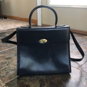 Navy Blue Coach Purse